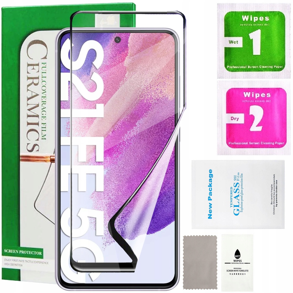 TelForceOne Szkło Hartowane 9D Ceramic Do Samsung Galaxy S21 FE 5G – Doskonała ochrona ekranu
