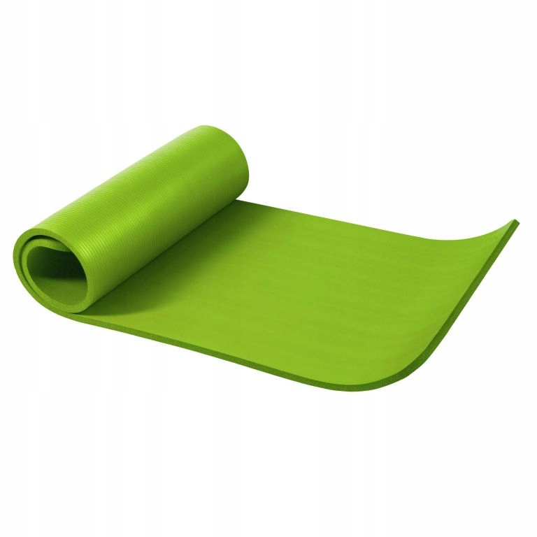 Mata do ćwiczeń jogi 190x60x1,5 cm limonka – Idealna do treningu i relaksu