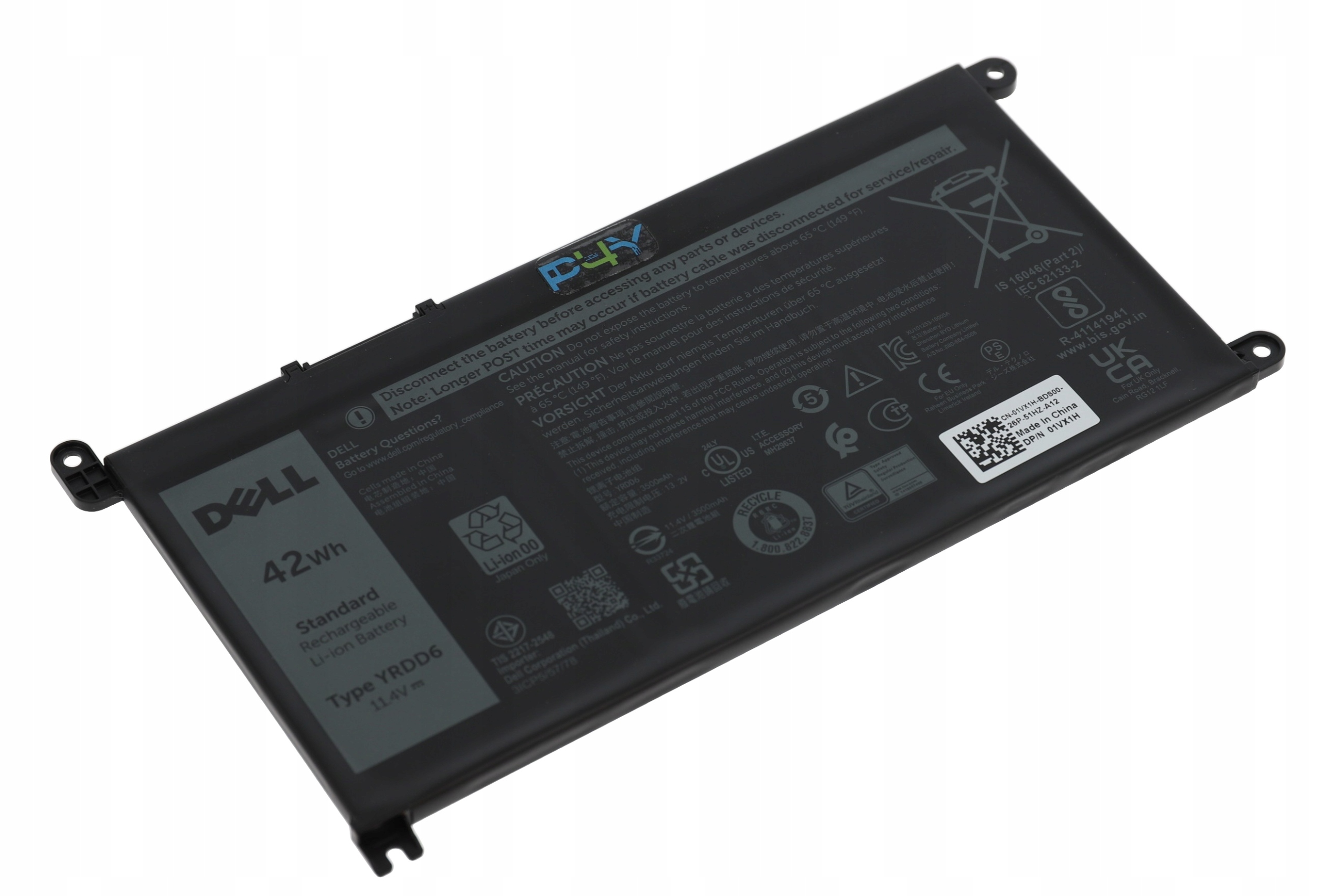 Wysoka pojemność 3500 mAh dla długotrwałej pracy
