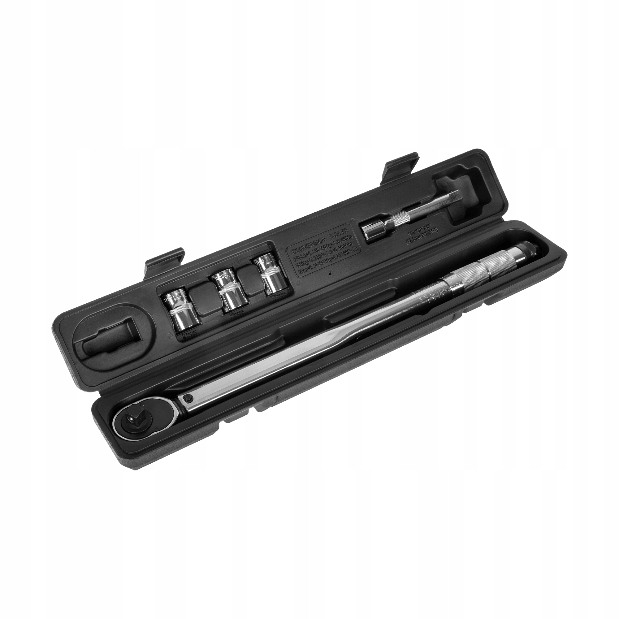 Wszechstronność dzięki nasadkom 17 mm, 19 mm i 21 mm
