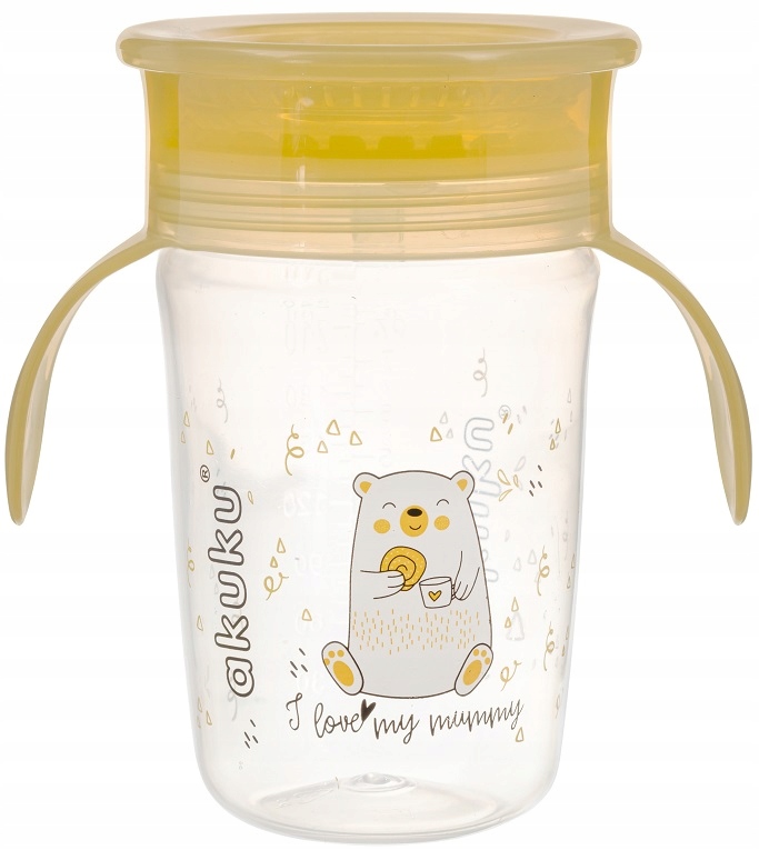 Akuku A0670 BIDON 360 JASNY – Idealny kubek do nauki samodzielnego picia