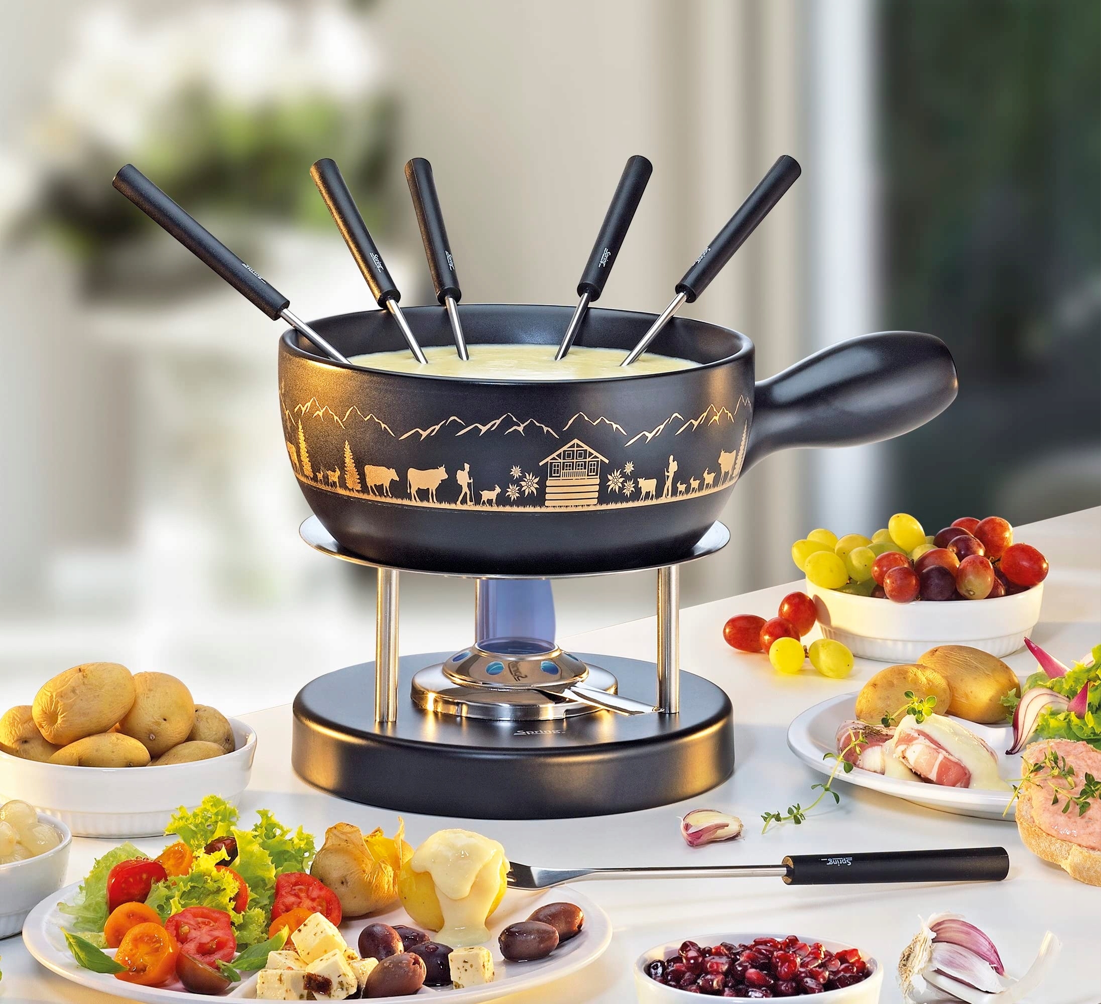 Zestaw do fondue Spring Fondue – Idealny na spotkania z przyjaciółmi