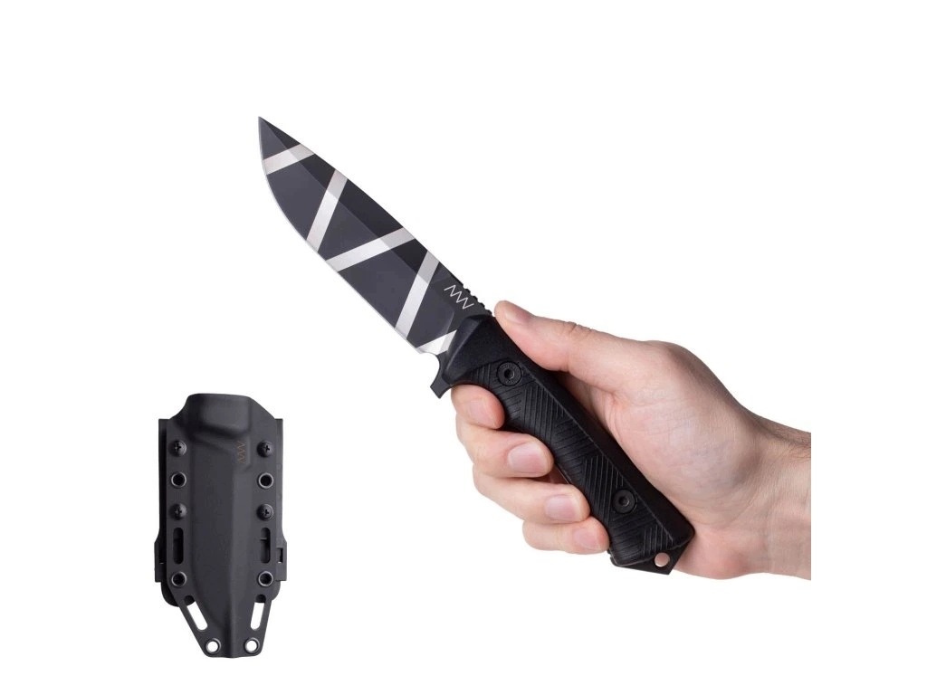 Nóż ANV Knives P250 CERAKOTE CAMO GRNPU BLACK KYDEX – Idealny towarzysz w terenie