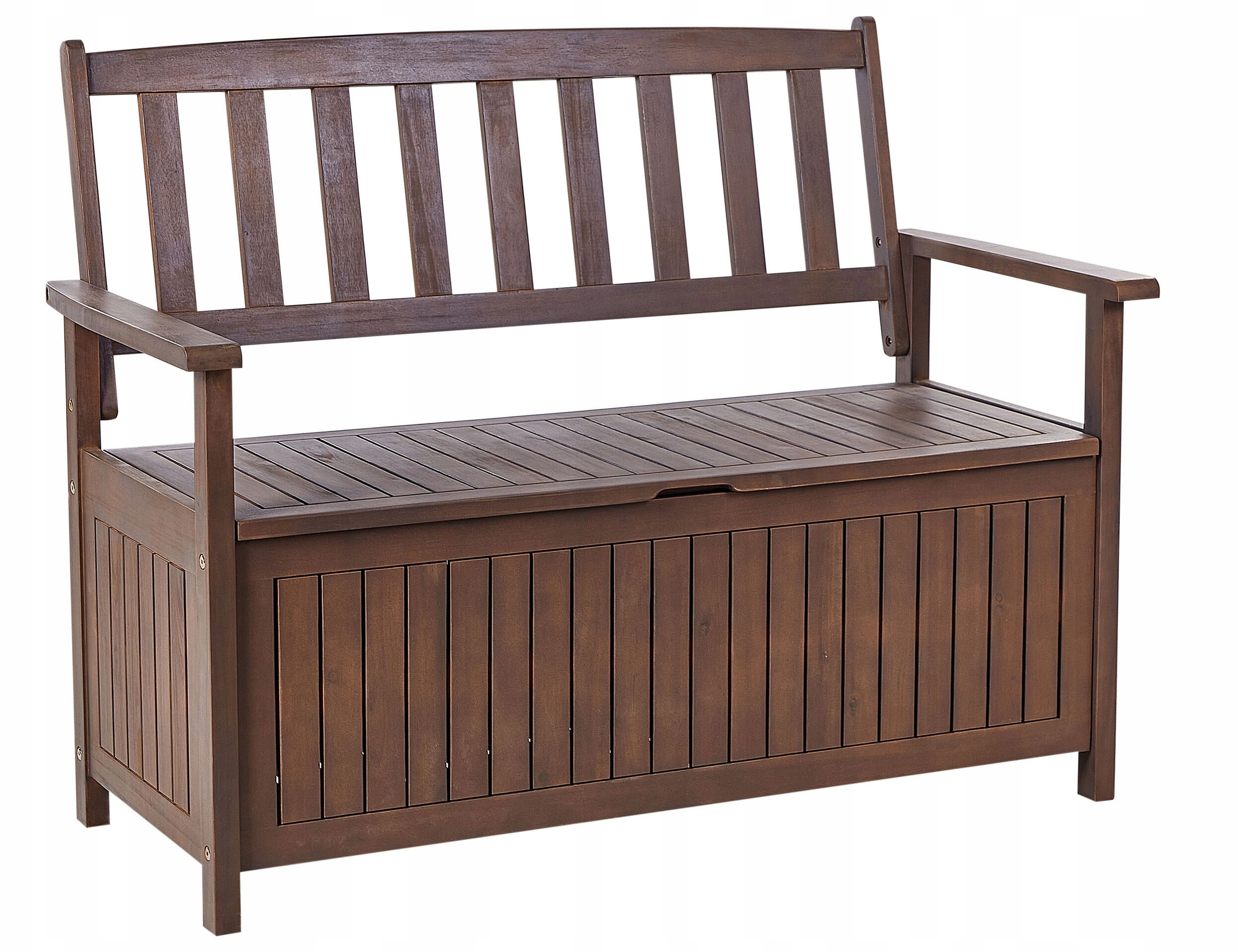 Ławka ogrodowa Drewno 120 Biały SOVANA – Elegancja i funkcjonalność w Twoim ogrodzie