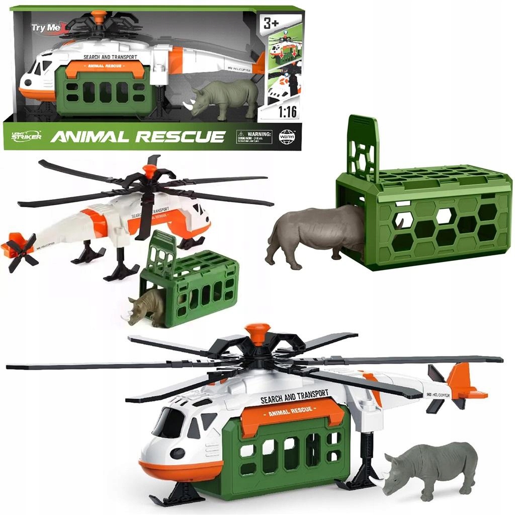 Helikopter transportowy dla zwierząt – Zabawka, która rozwija wyobraźnię dziecka