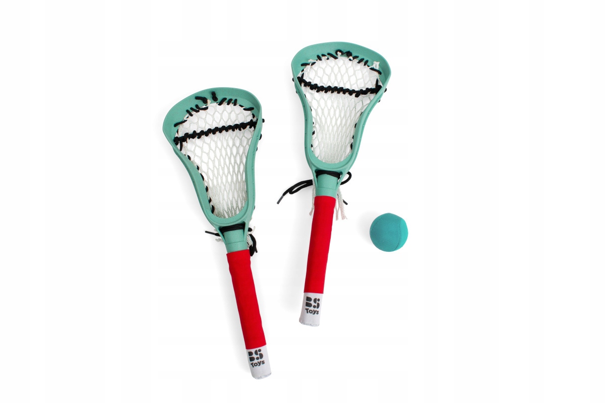 BS Toys Zestaw Rakietek Do Lacrosse z Miękką Piłką – Aktywna Zabawa na Świeżym Powietrzu