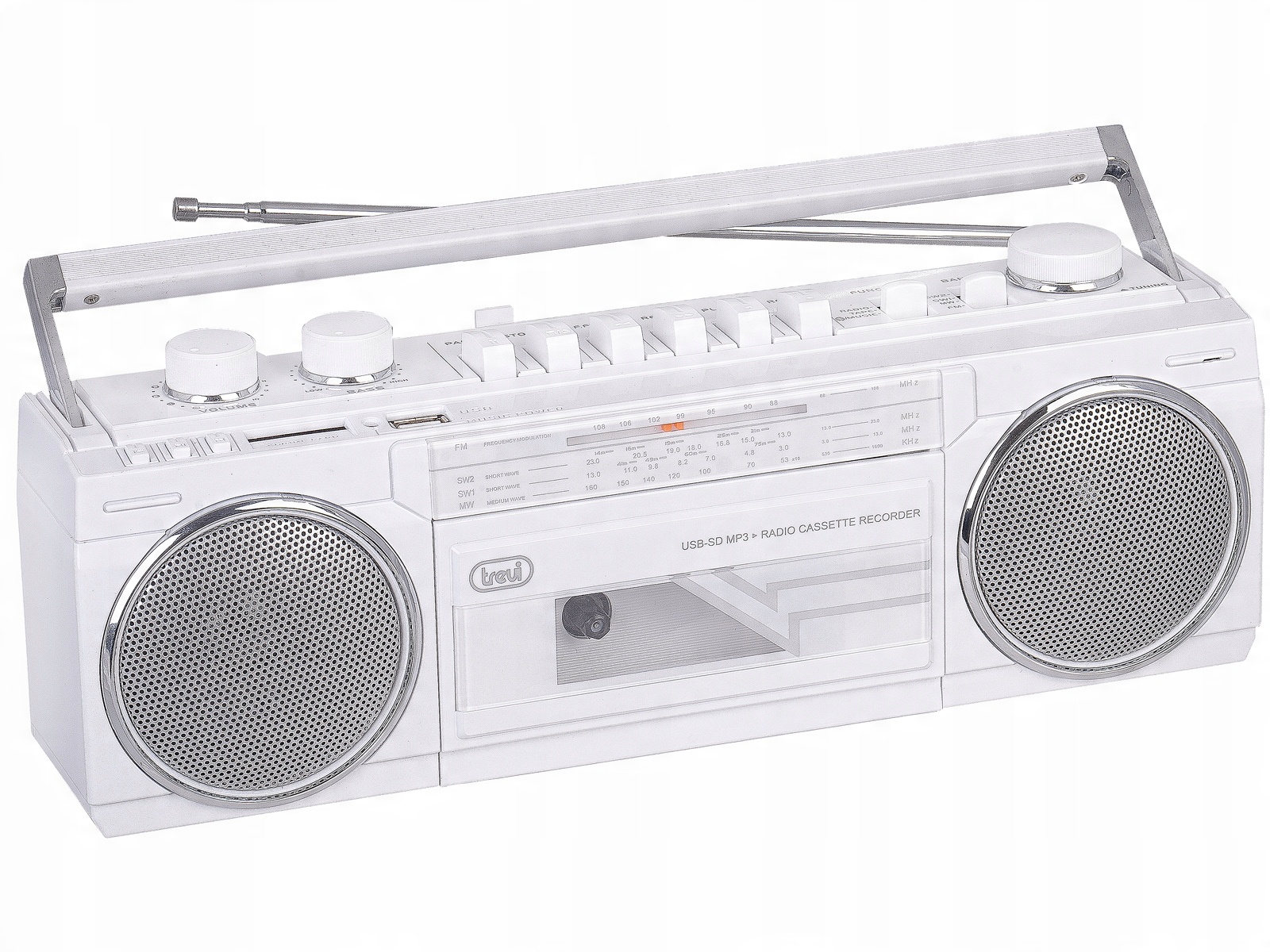 Wbudowane radio FM/MW/SW z analogowym strojeniem