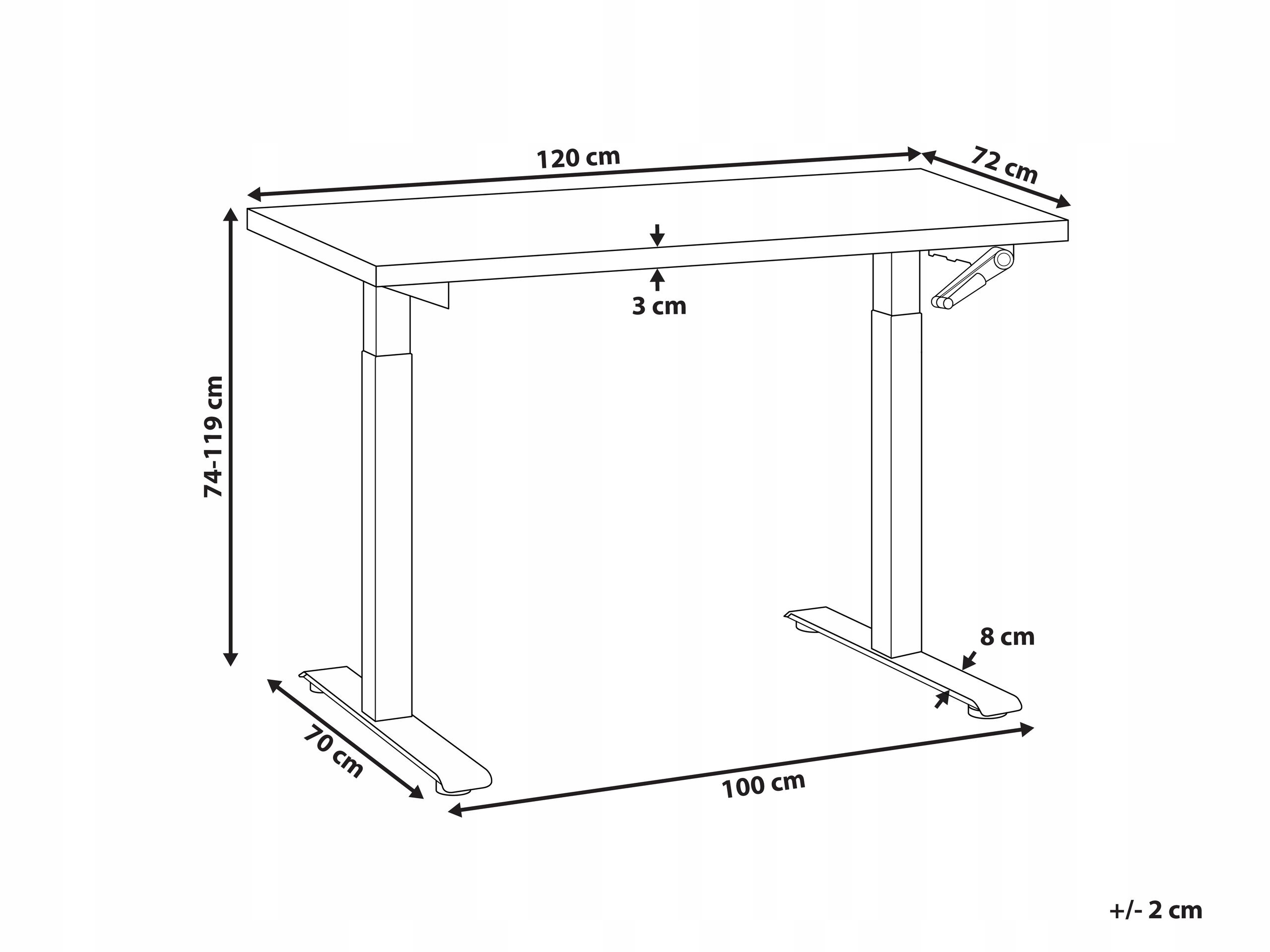 Ergonomiczna regulacja wysokości dla lepszej postawy