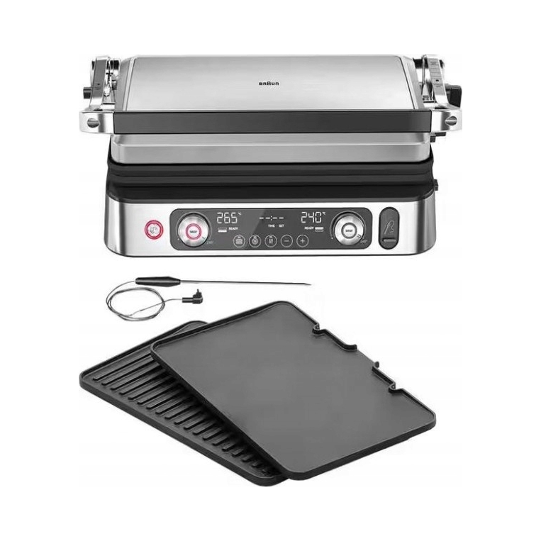 Braun MultiGrill 9 Pro CG 9160 – Elektryczny grill kontaktowy o mocy 2200W