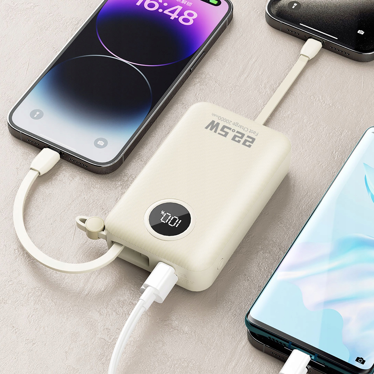 Wbudowane kable Lightning i USB-C – Komfort i wygoda