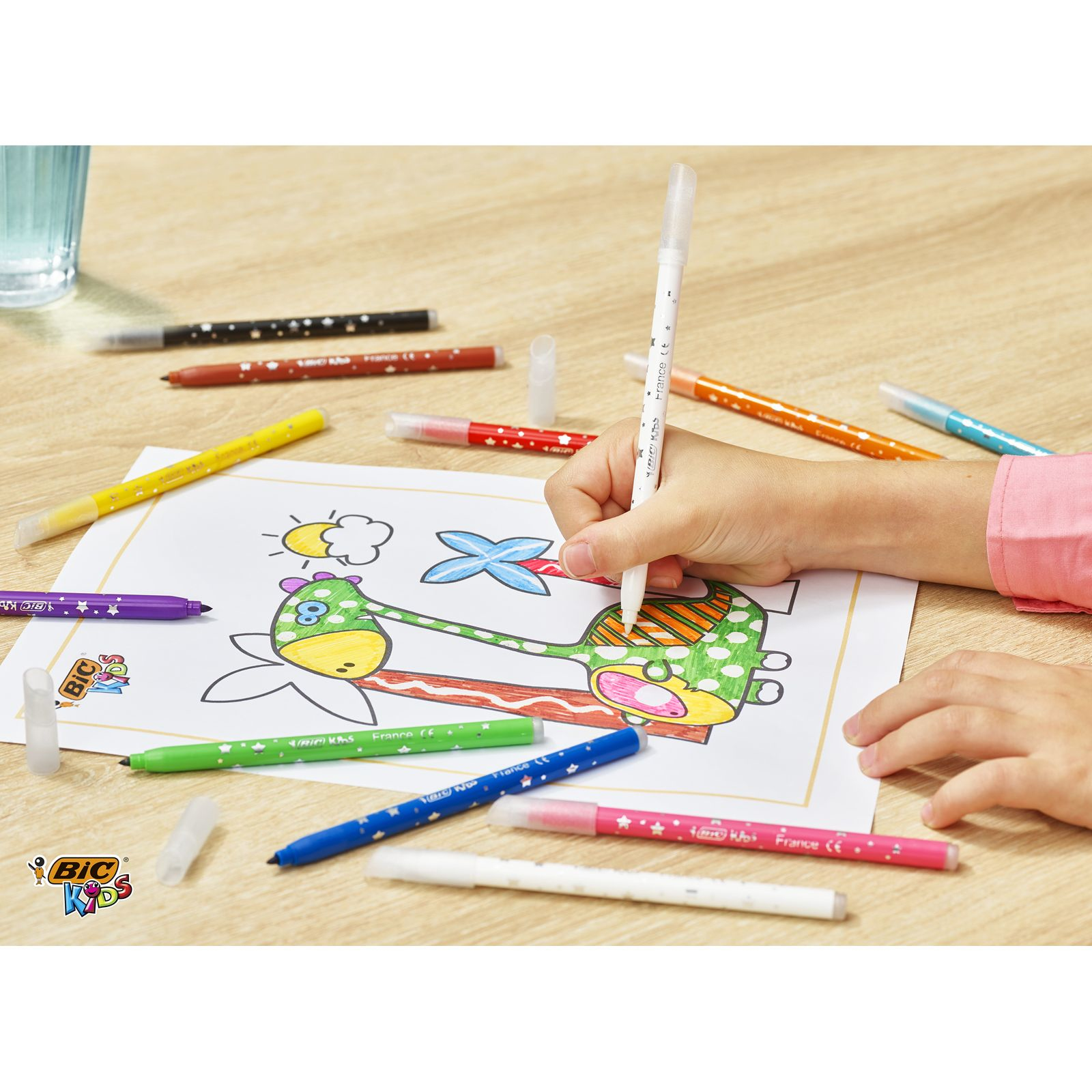 Flamastry BIC Kids Magic Erase 12 Kolorów – Kreatywność na wyciągnięcie ręki