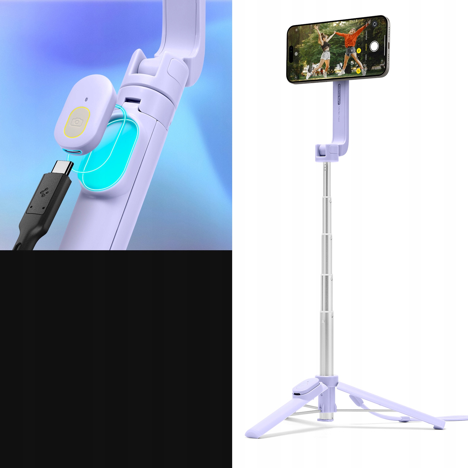 Teleskopowa konstrukcja – Uchwyć szeroki kąt