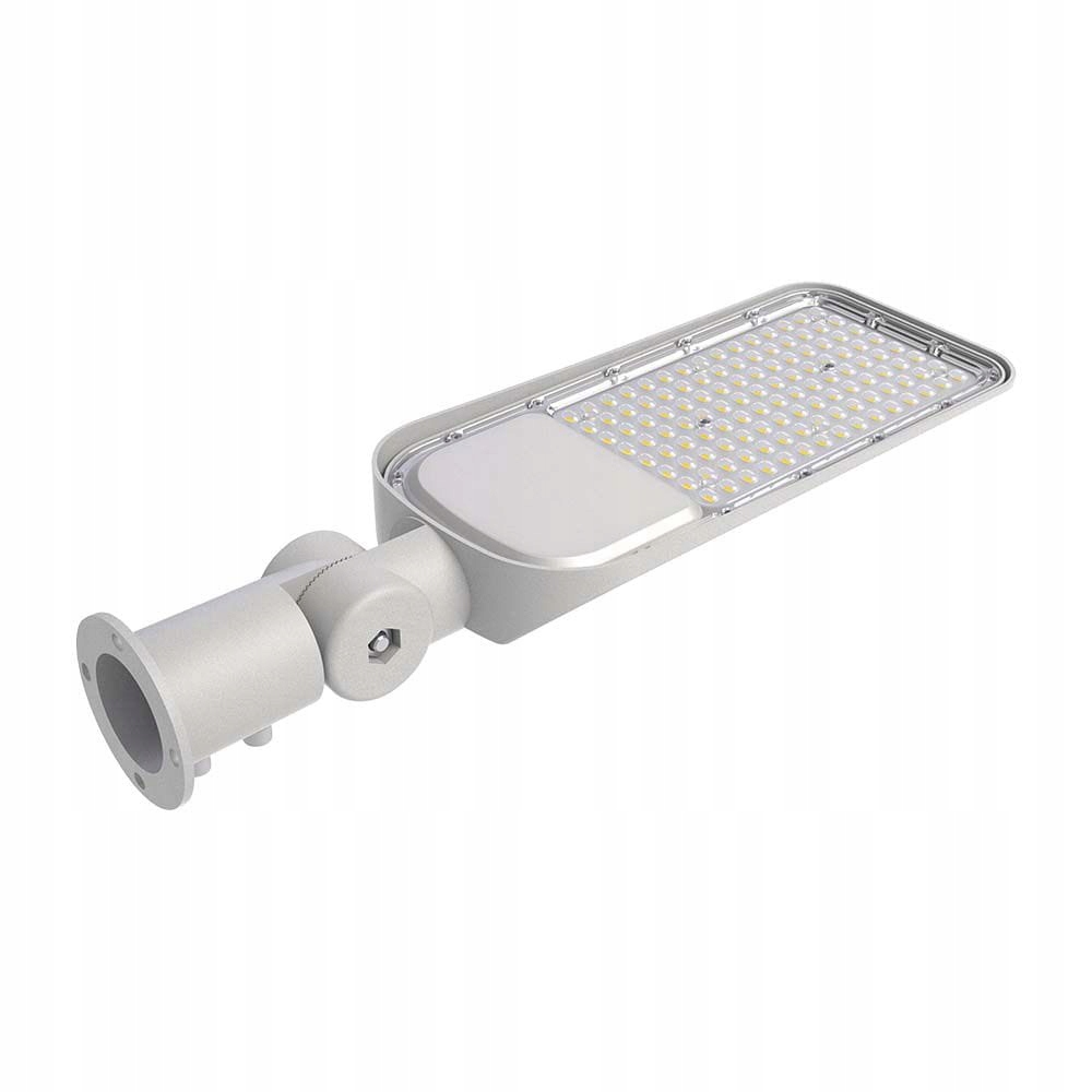 Oprawa, lampa uliczna LED SMD 50W 5740lm 6500K IP68 szara z regulowanym uchwytem
