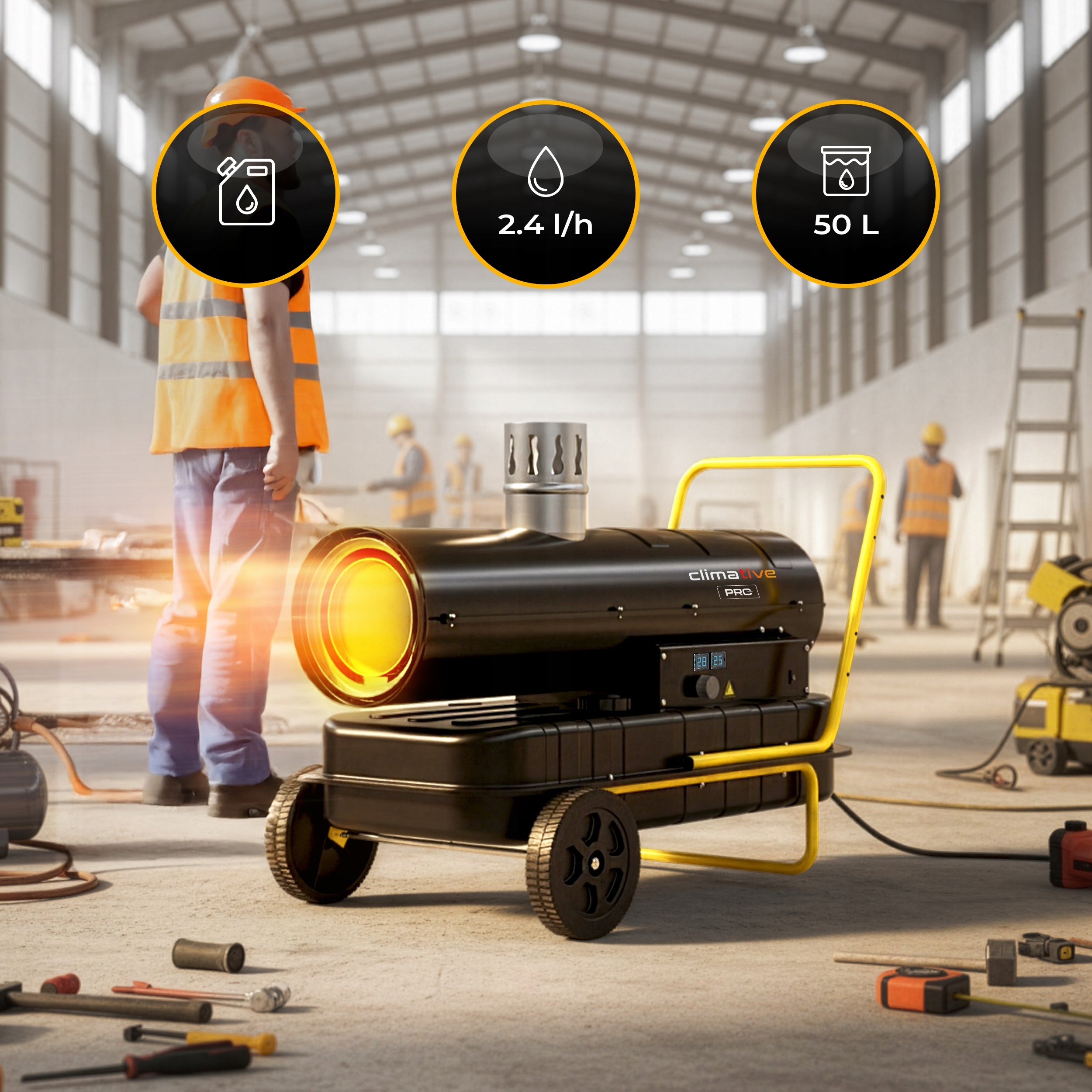 Zbiornik paliwa 50 l – Długotrwała praca bez uzupełniania