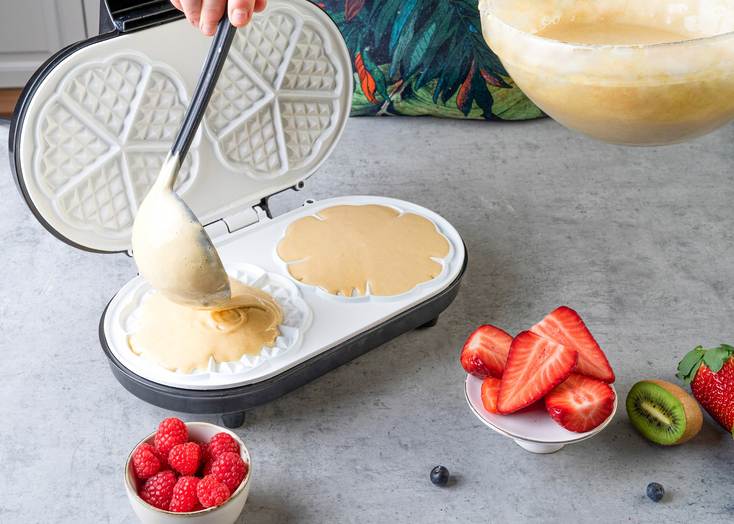 Przygotowanie jednocześnie 10 gofrów – idealna dla całej rodziny