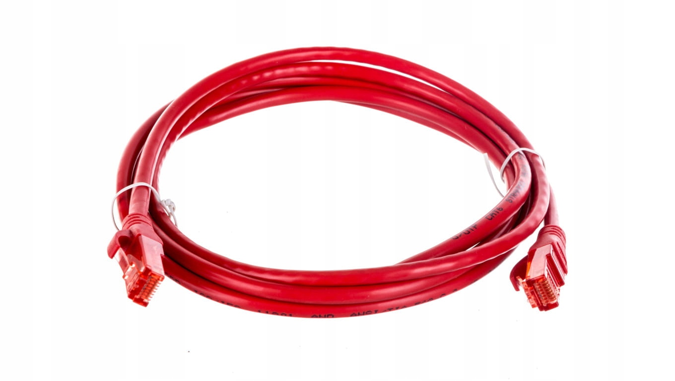 Patchcord DIGITUS UTP kat. 6 2m PVC czerwony – Wysoka jakość połączeń sieciowych