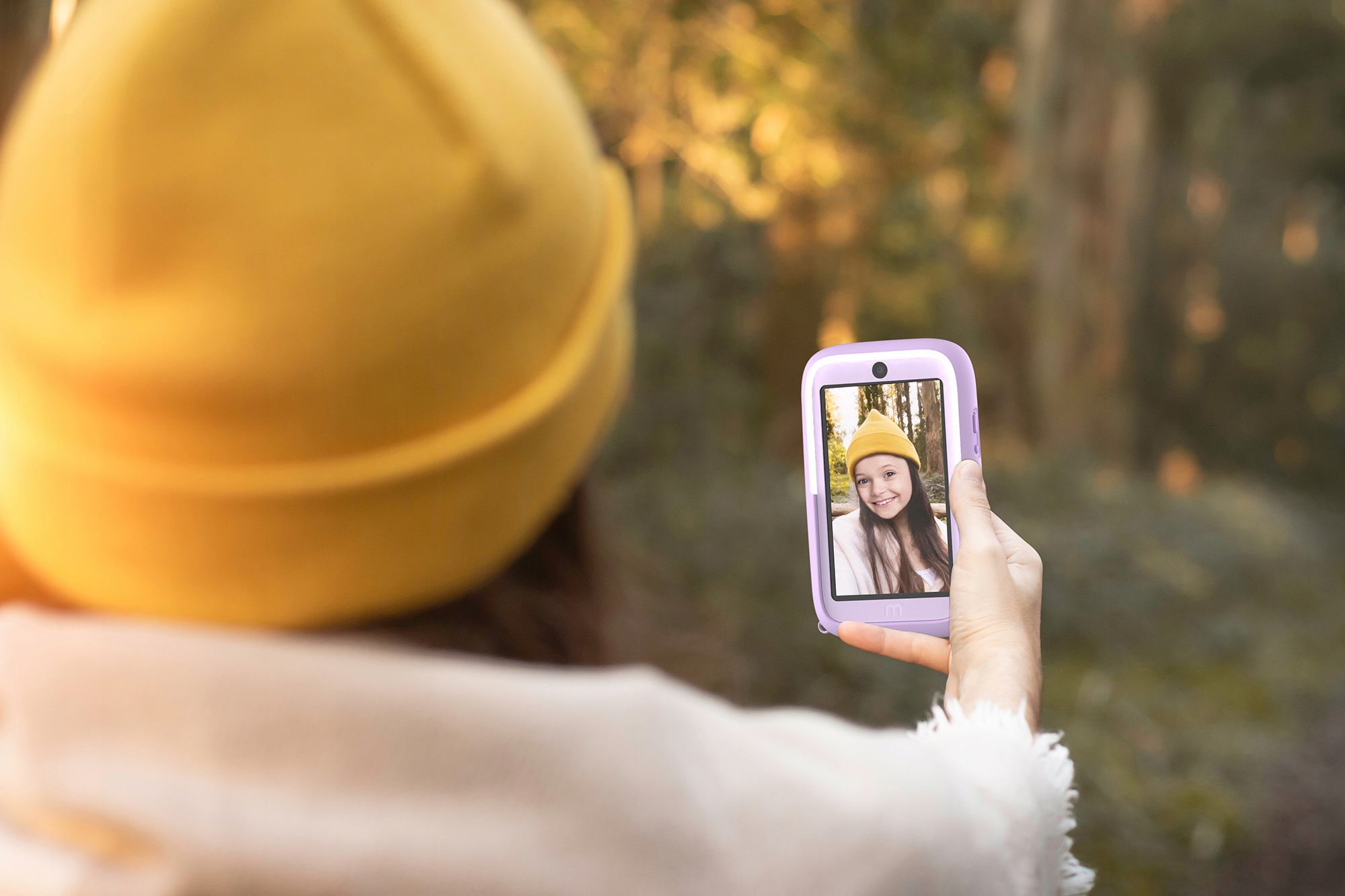 Zintegrowane światło do selfie
