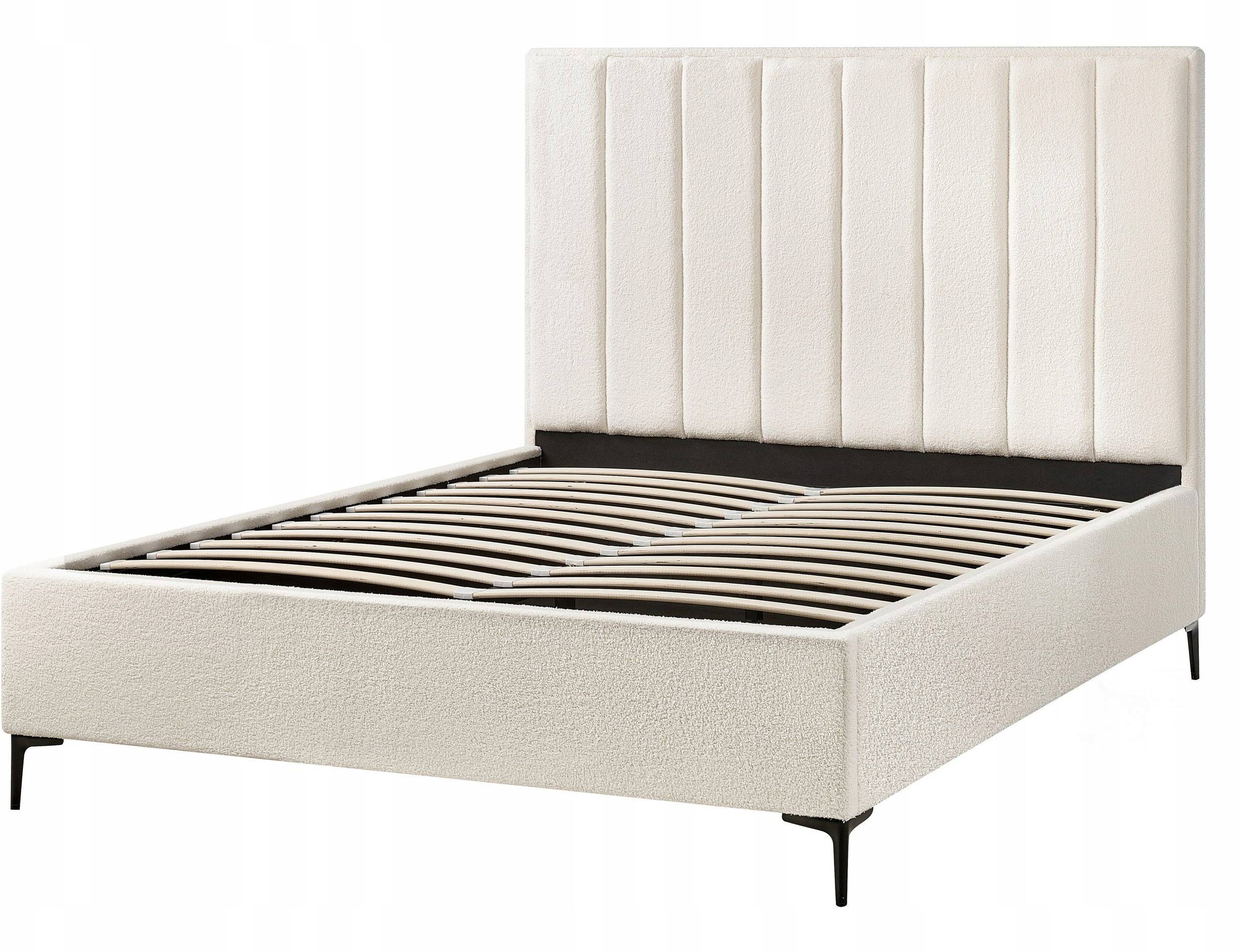 Luksusowa tapicerka boucle w odcieniu złamanej bieli