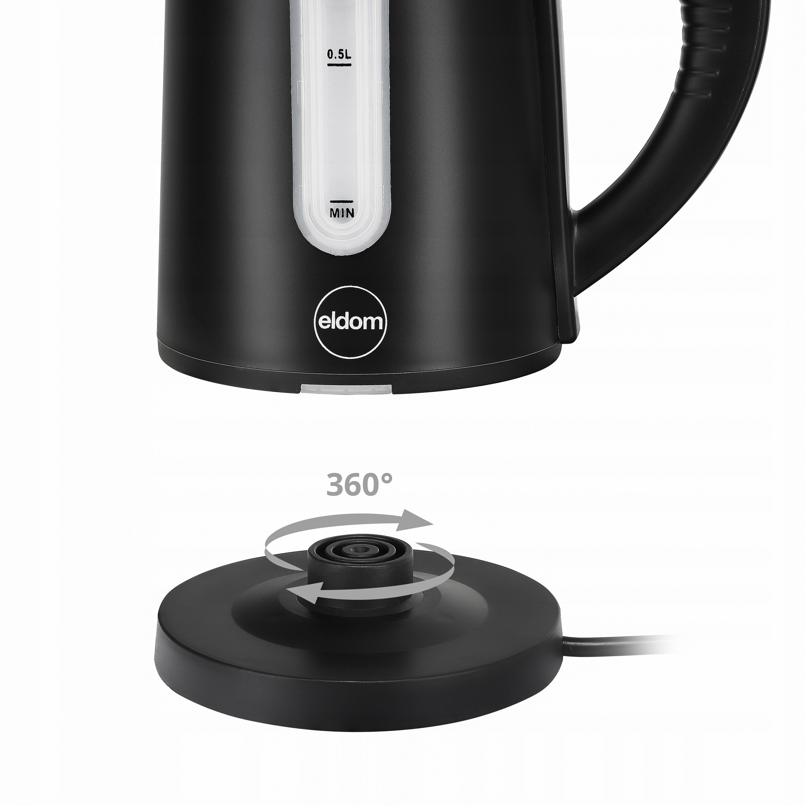 Wygodna obrotowa podstawa 360°