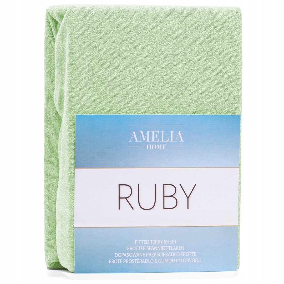 Prześcieradło frotte z gumką AmeliaHome RUBY 160x200 cm – Komfort i styl w Twojej sypialni