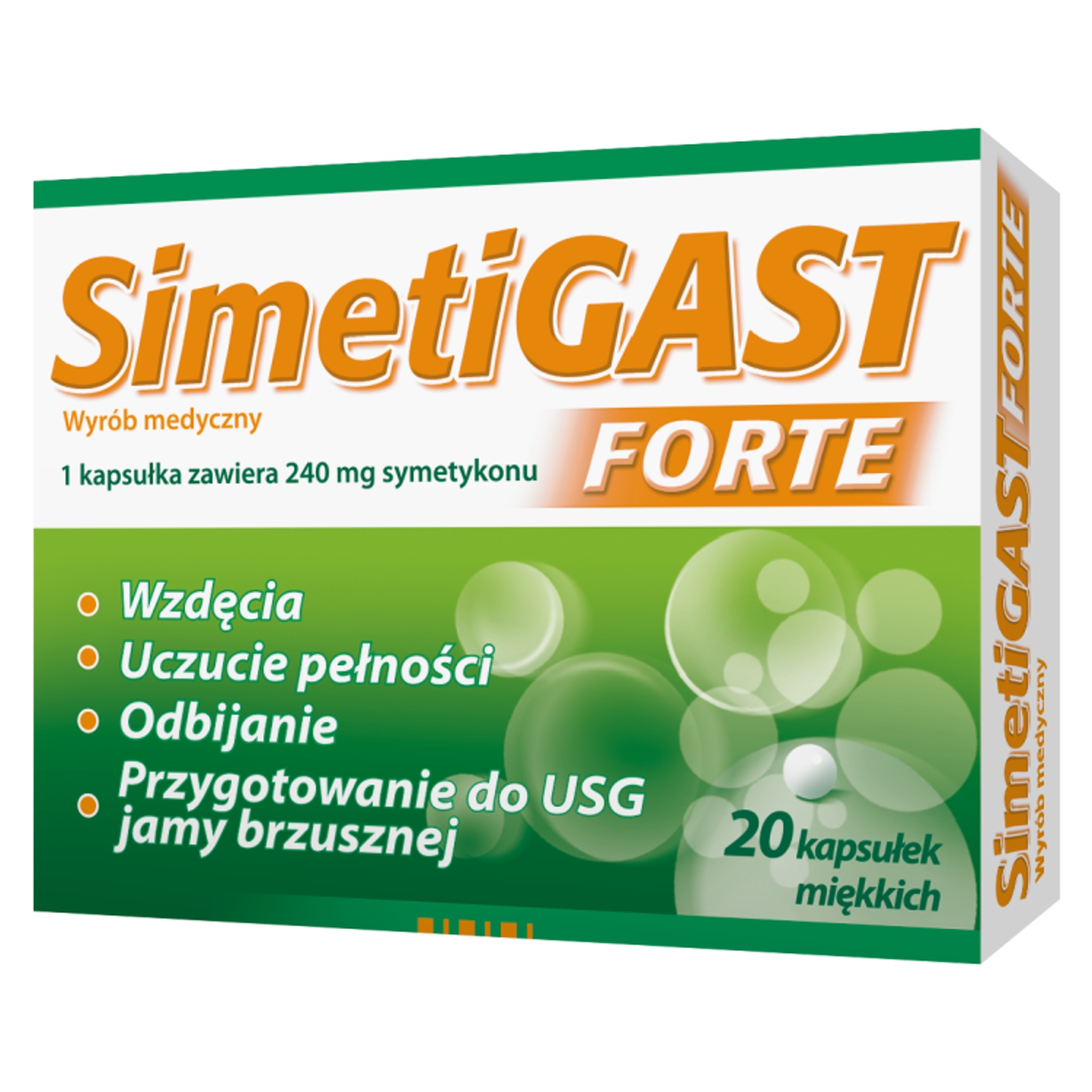 SIMETIGAST FORTE – Suplement diety na wzdęcia i problemy trawienne
