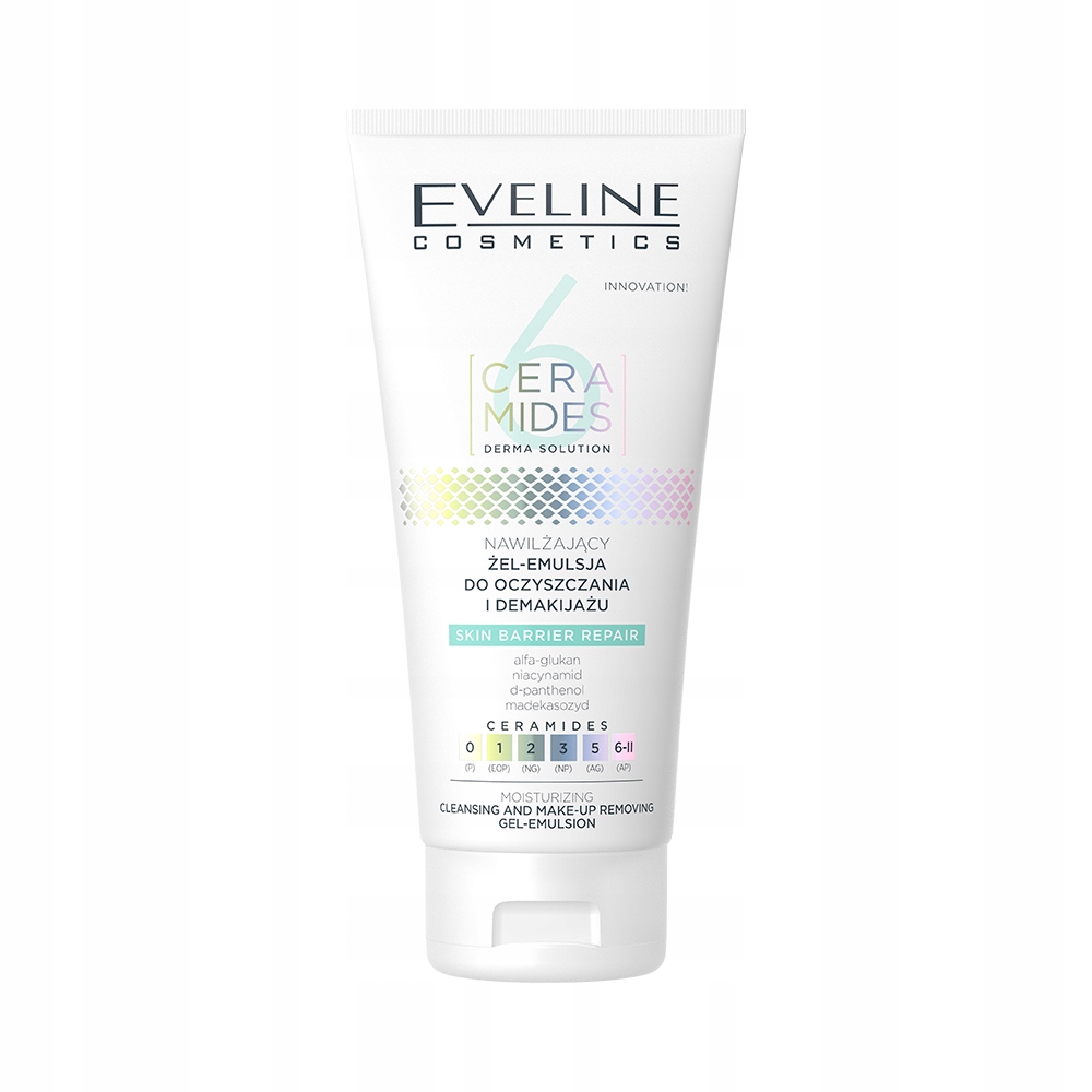 Eveline Cosmetics 6 Ceramides – Nawilżający żel-emulsja do oczyszczania i demakijażu