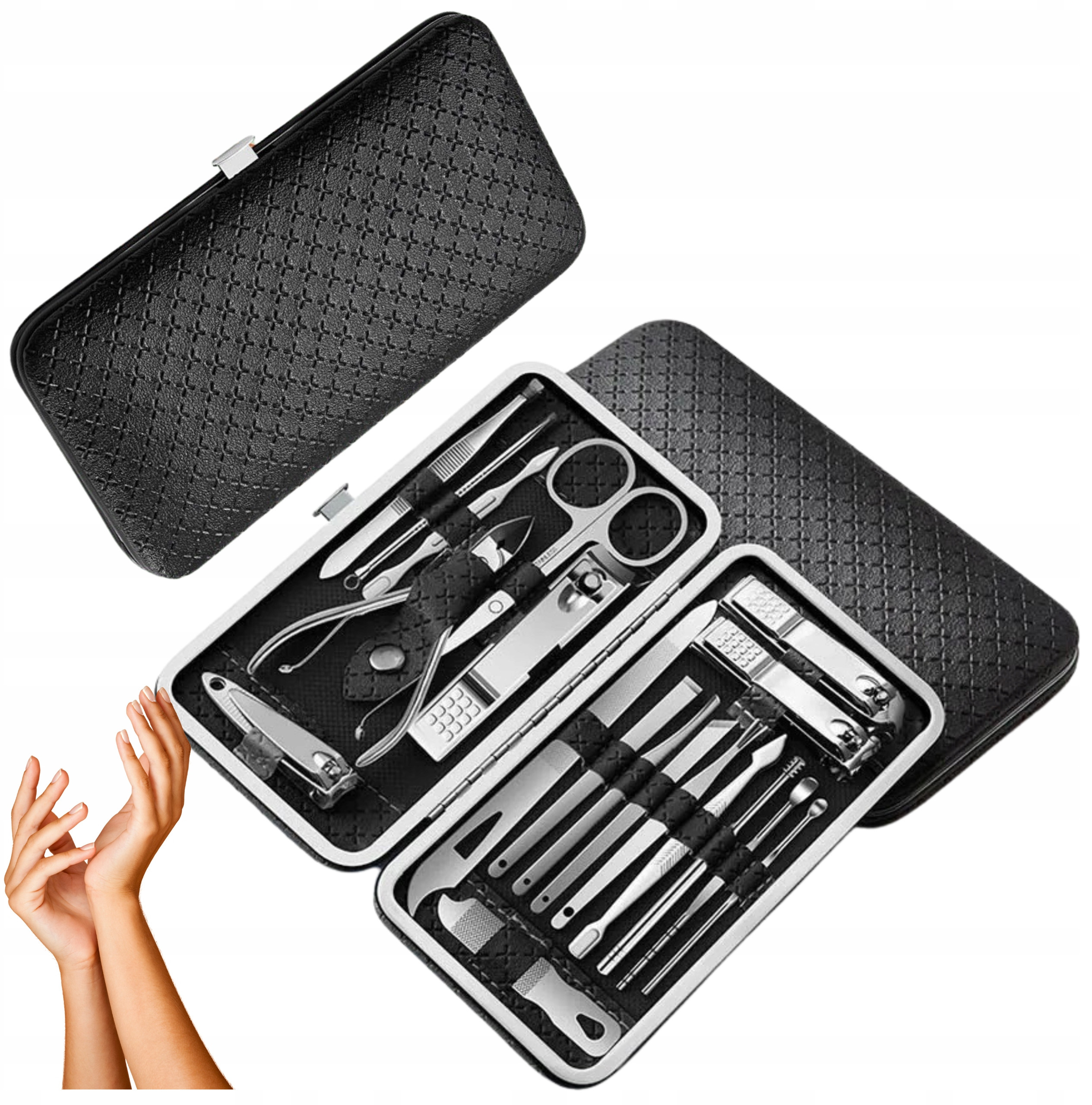 ZESTAW DO MANICURE PEDICURE DO PAZNOKCI 20EL – Kompleksowa pielęgnacja w Twoim domu