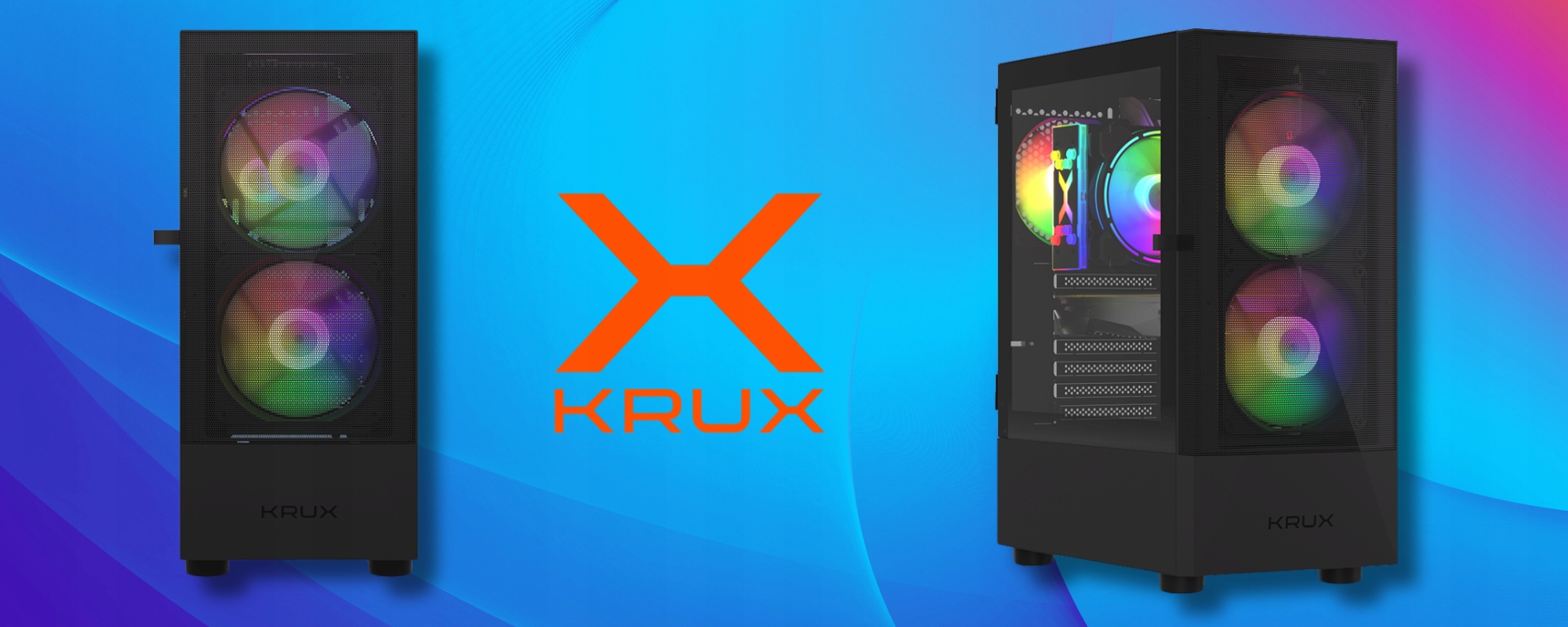 Krux Vako – Przestronna obudowa z podświetleniem ARGB