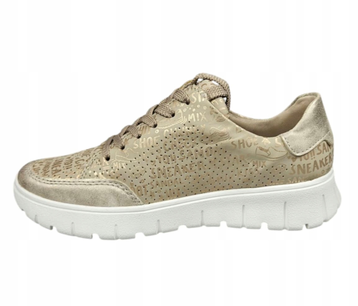 Rieker Sneakers N1316-90 Beżowe – Styl i komfort na co dzień