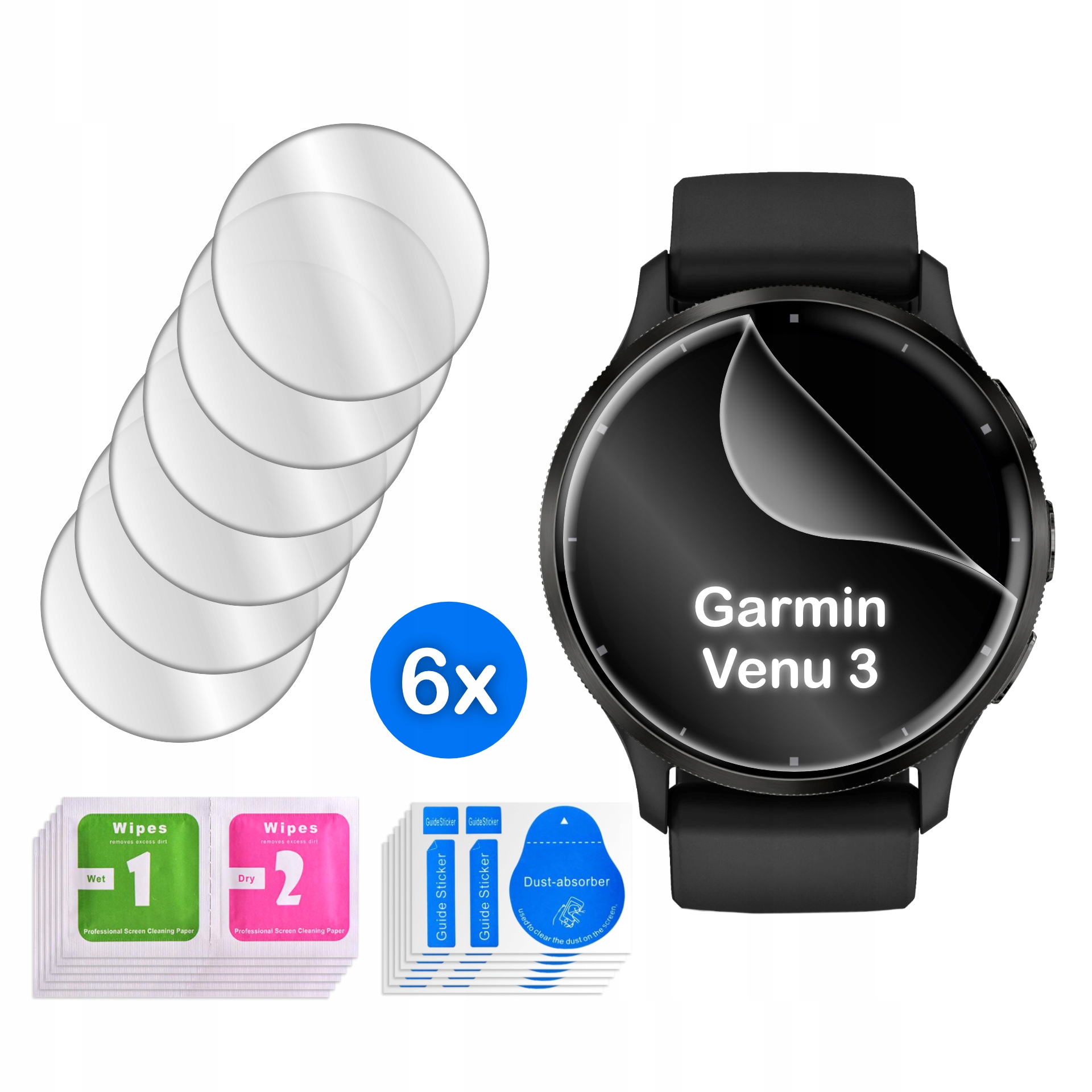 Folia Hydrożelowa Ochronna 3D do Garmin Venu 3 45mm – Doskonała ochrona ekranu