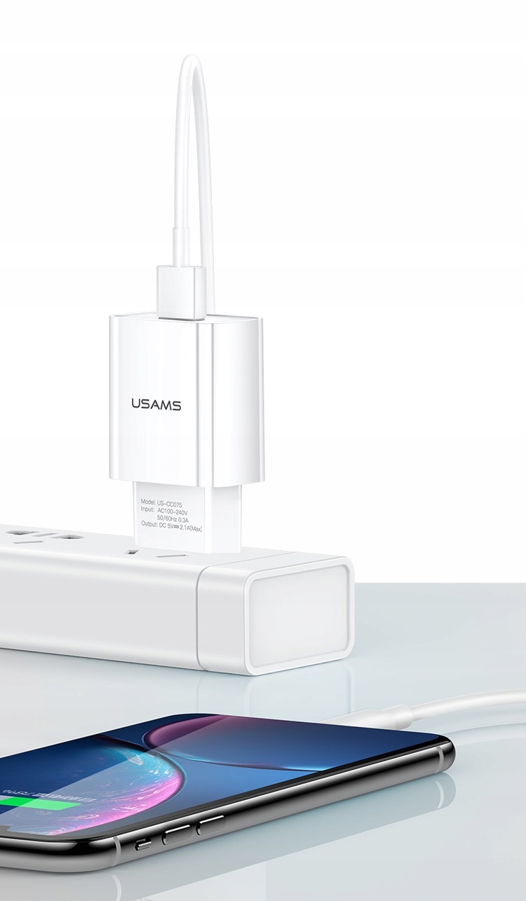 Ładowarka sieciowa USAMS T18 1x USB-A 2.1 A – Szybkie i bezpieczne ładowanie
