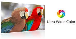 Technologia Ultra Wide-Color zapewnia szerszÄ… gamÄ™ kolorÃ³w i Å¼ywszy obraz