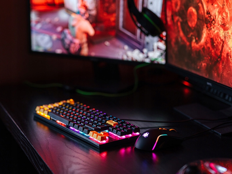 Zestaw Gamingowy Tracer GAMEZONE Hornet87 – Klawiatura Mechaniczna i Mysz USB