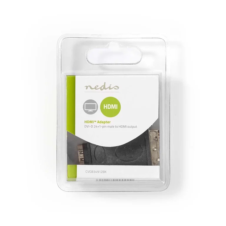 Adapter AV Nedis CVGB34912BK – Zmieniacz płci kabli HDMI Type A (Standard) DVI-D