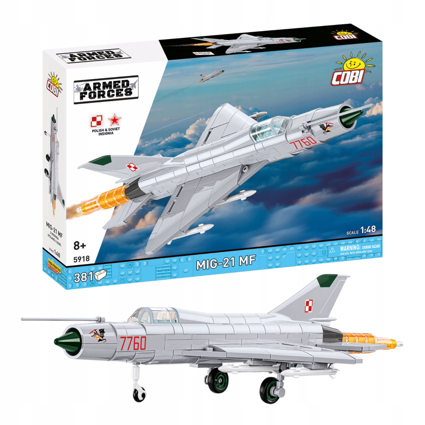 KLOCKI COBI 5918 – Radziecki Samolot Myśliwski MiG-21 MF ARMED FORCES