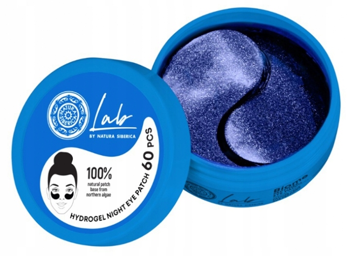 SIBERICA PROFESSIONAL Lab Hydrogel Night Eye Patch – Rozświetlające i nawilżające płatki pod oczy