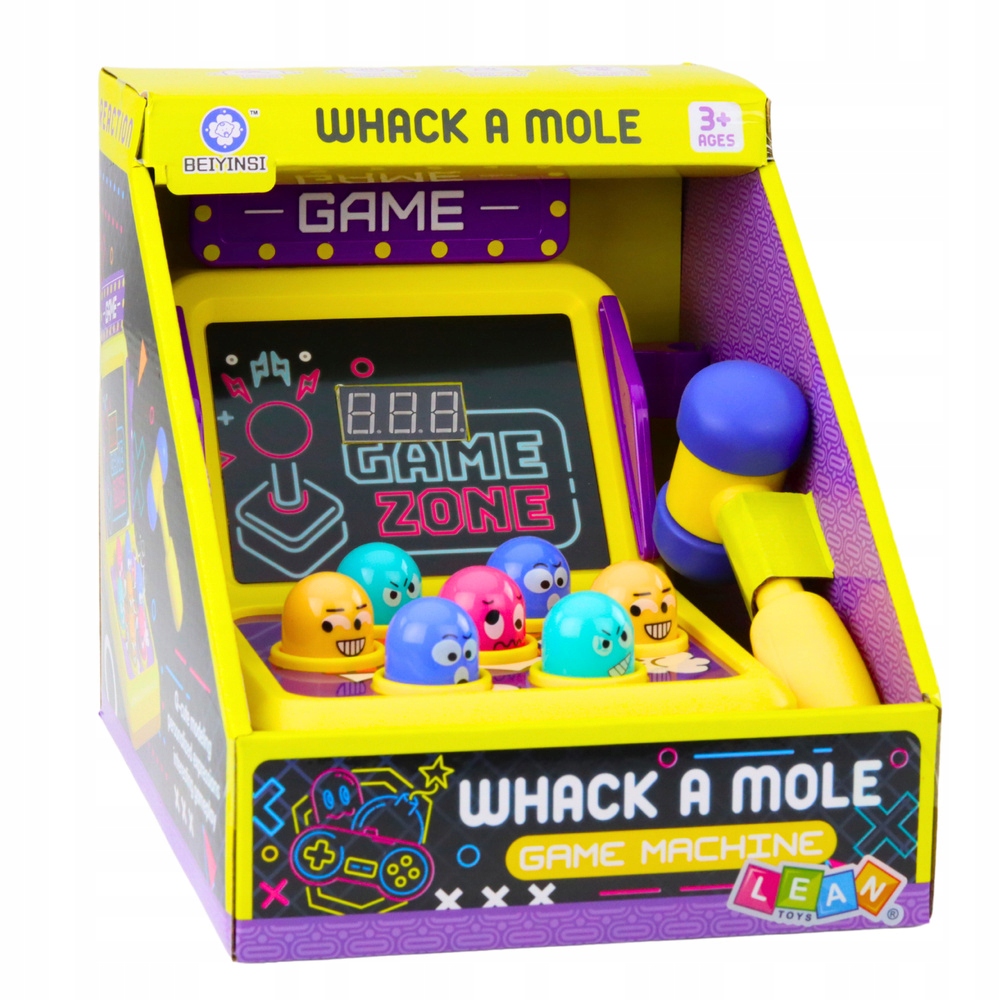 Gra Zręcznościowa Whack A Mole Automat z Młotkiem – Doskonała zabawa dla dzieci