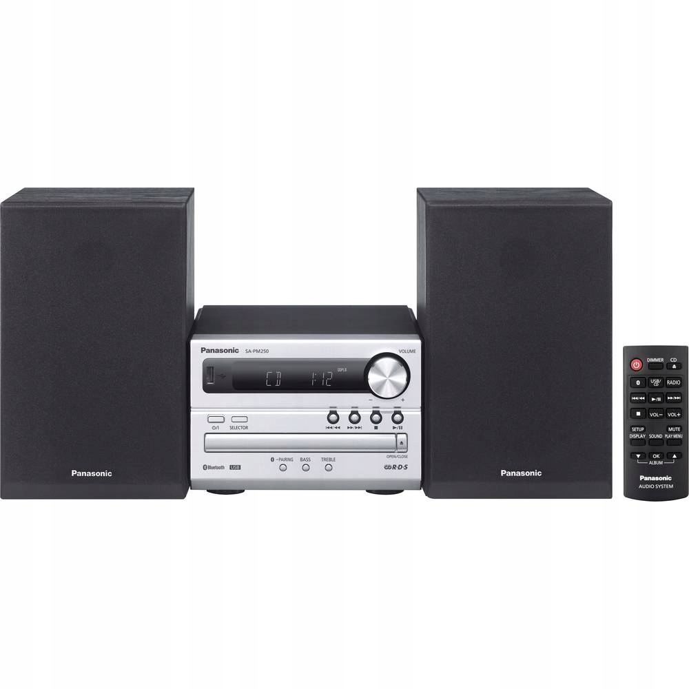 Wieża Panasonic Micro HiFi SC-PM250EG-S – Muzyka w najlepszym wydaniu