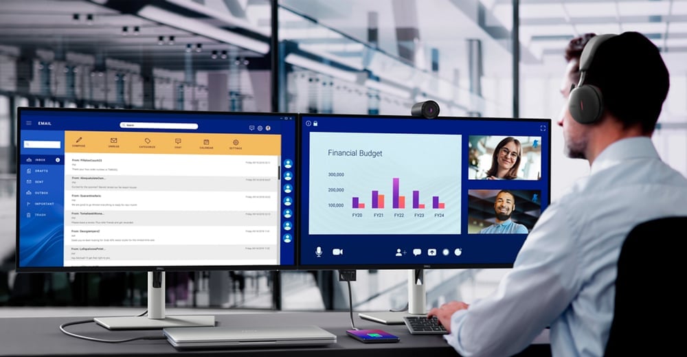 Różnorodność portów – HDMI, DisplayPort i RJ45 dla stabilnej sieci