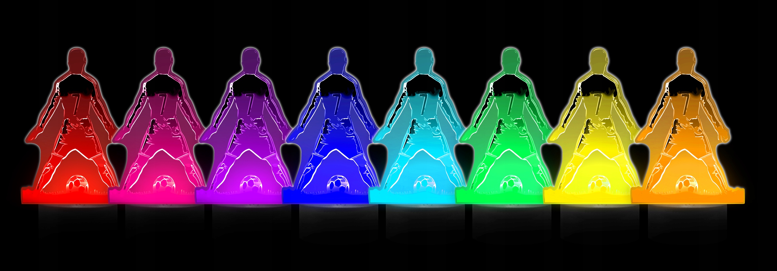 Efekt 3D i wielokolorowe oświetlenie