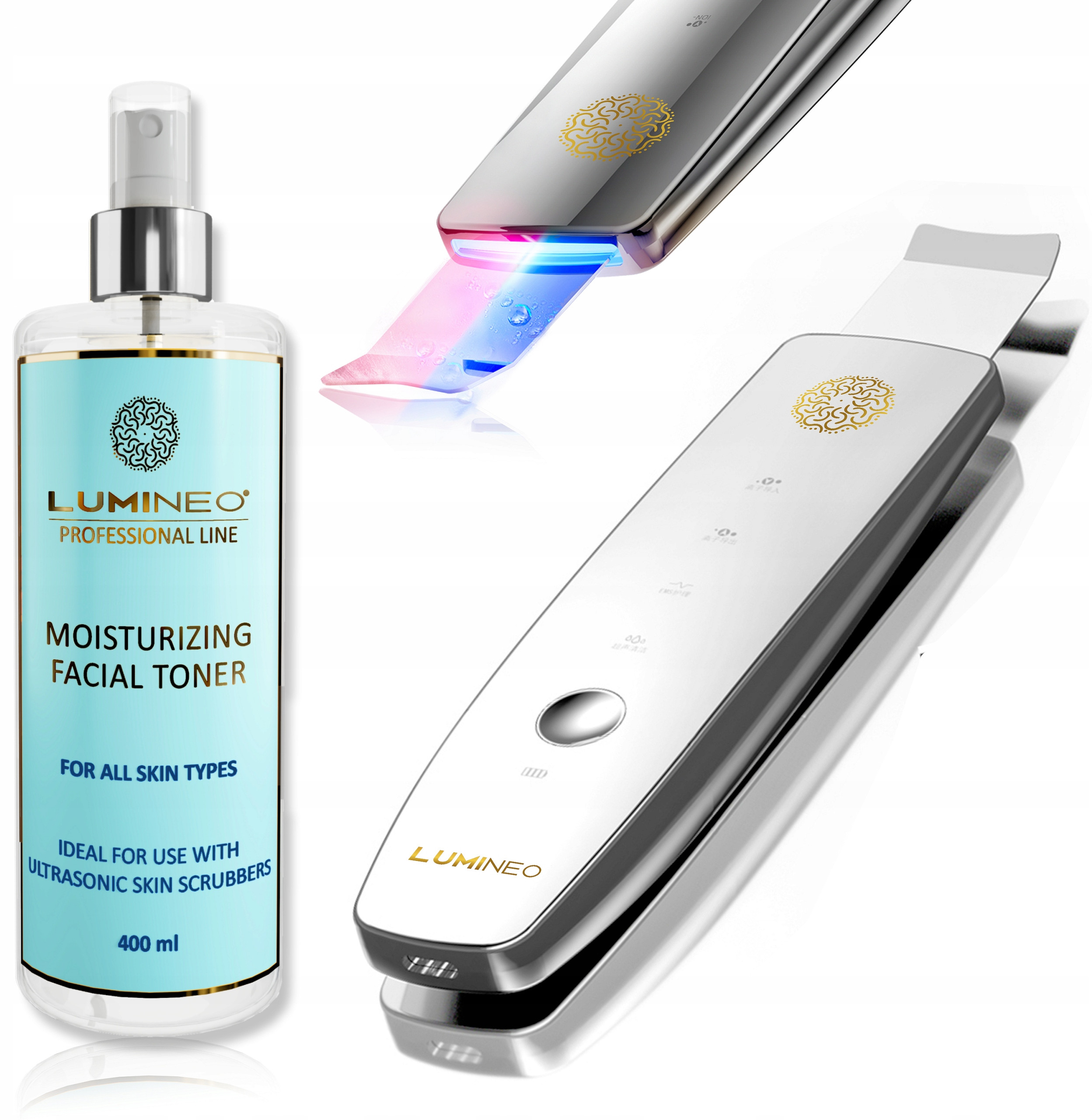 LUMINEO Professional Line Peeling kawitacyjny LED 5w1 – Innowacyjne urządzenie do pielęgnacji twarzy