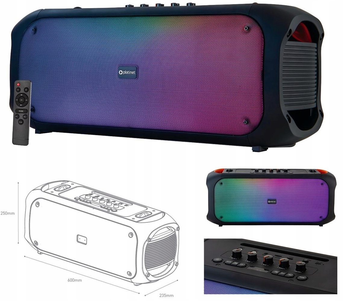 Głośnik Bluetooth PLATINET PMPB360 LIGHT FUSION – Nowoczesne audio w zasięgu ręki