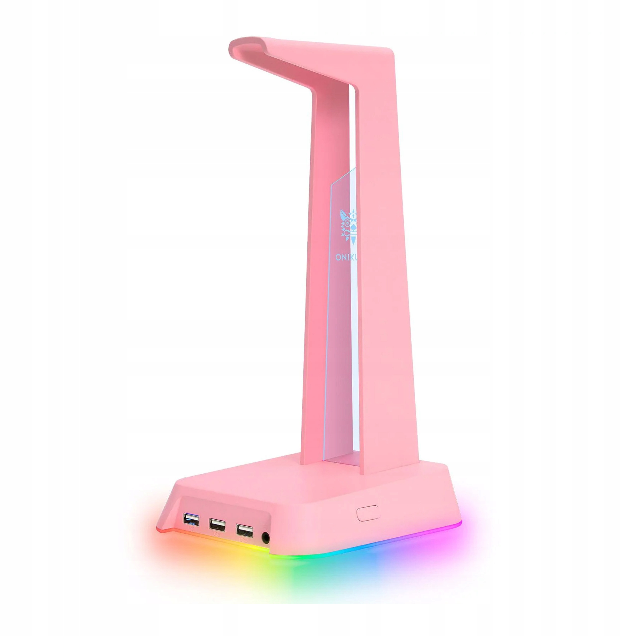 Stojak na słuchawki z podświetleniem RGB ST2 różowy – Idealne rozwiązanie dla gamerów
