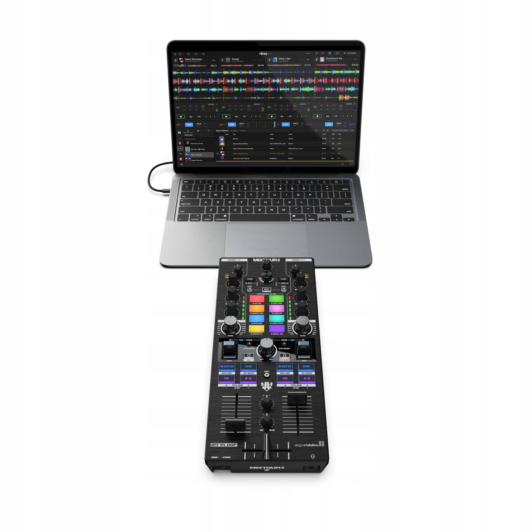 Reloop Mixtour Pro – Profesjonalny kontroler DJ-ski all-in-one