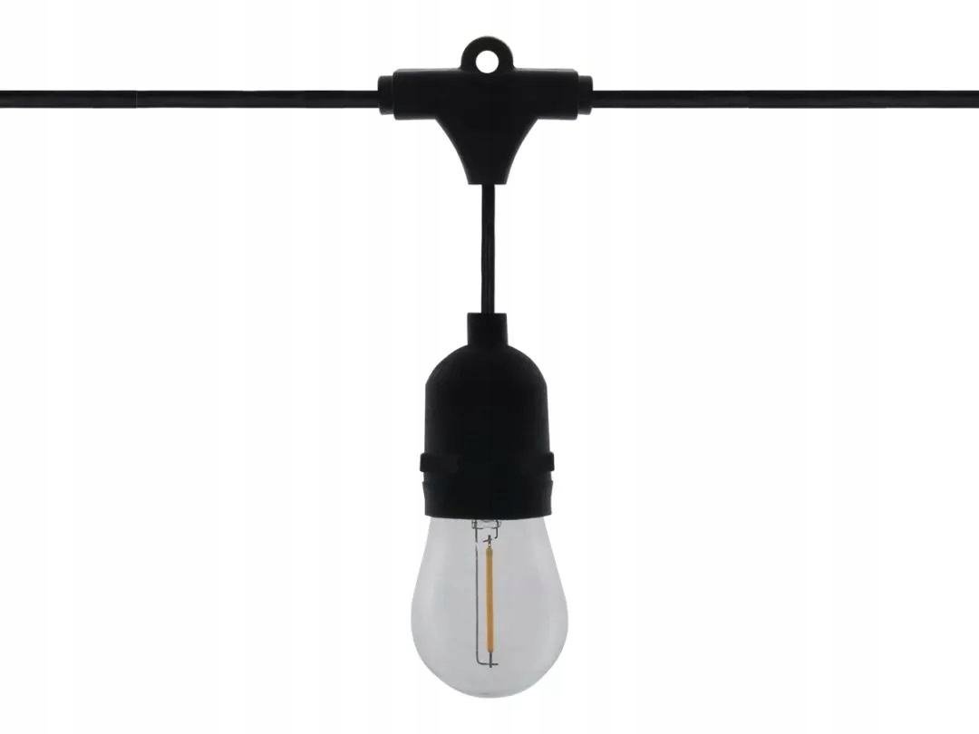 Girlanda ogrodowa E27 5m + 10 x LED E27 1W – Idealne oświetlenie do Twojego ogrodu