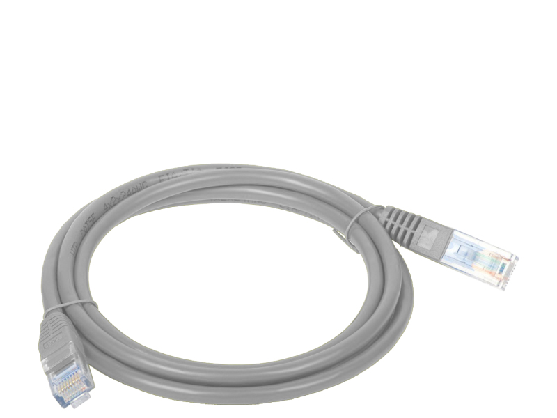 Patch-cord U/UTP kat.5e PVC 15.0m szary – Wysoka jakość połączeń sieciowych
