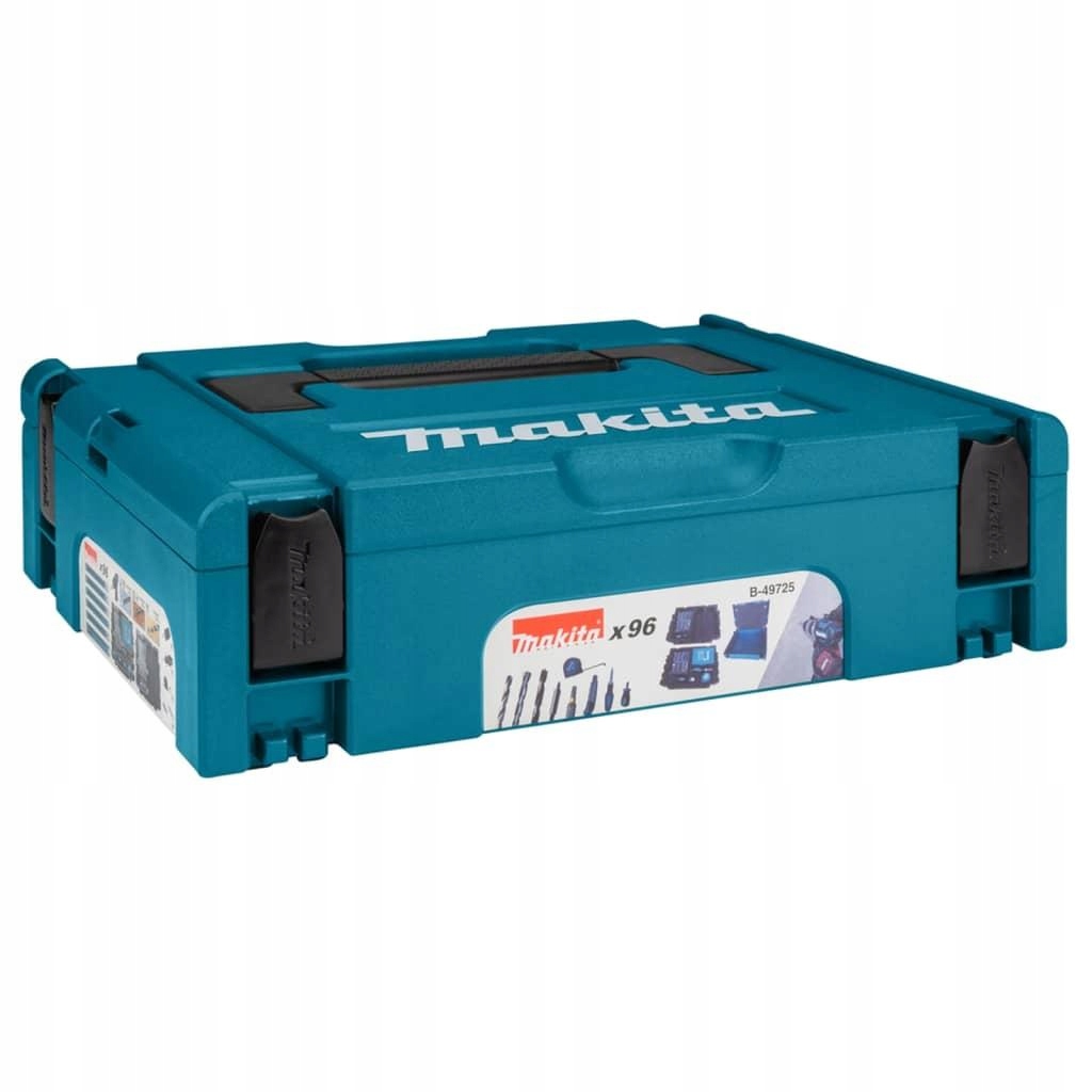 Różnorodność wierteł i bitów – 96 elementów w jednym zestawie