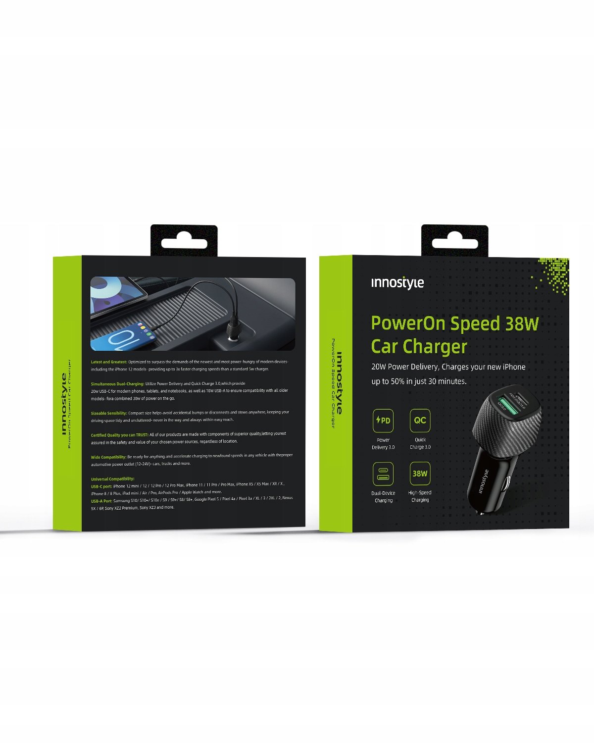 Niezależne porty ładowania USB-A i USB-C