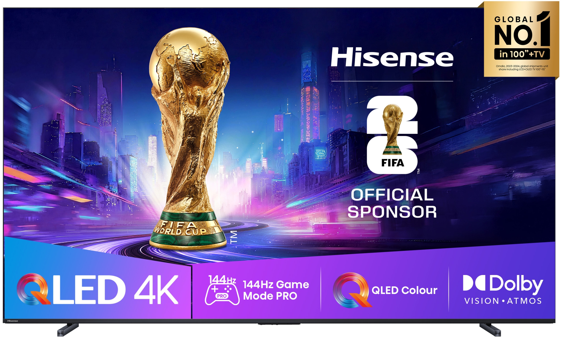 Telewizor HISENSE 100E7Q Pro – Nowoczesna rozrywka w jakości 4K