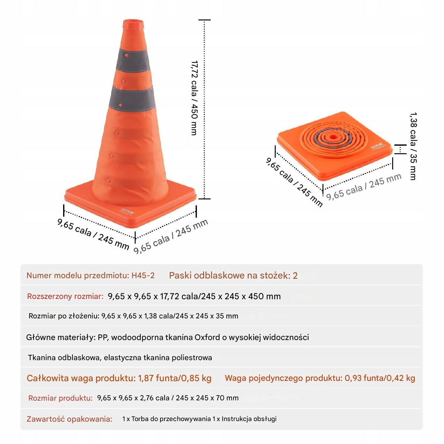 Wysokiej jakości materiały Oxford